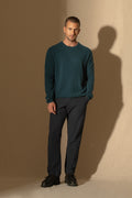 Pull Col Rond Soan - Vert Canard