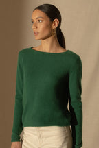 Pull Col Bateau Megan - Sapin