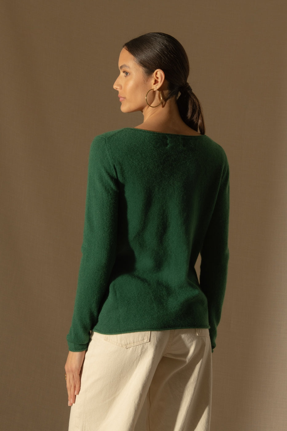 Pull Col Bateau Megan - Sapin