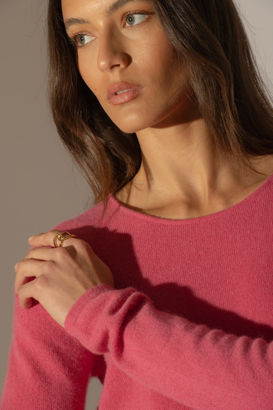 Oprah Crew-Neck Jumper - Strawberry