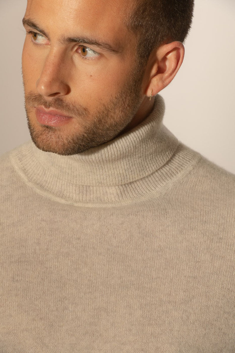 Pull Col Roulé - Trevor - Gris Perle Chiné