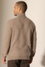 Maglione Dolcevita Trevor - Caribou Melange