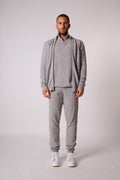 Chaqueta de Punto con Cremallera y Cuello Alto Cody - Nuage Chiné