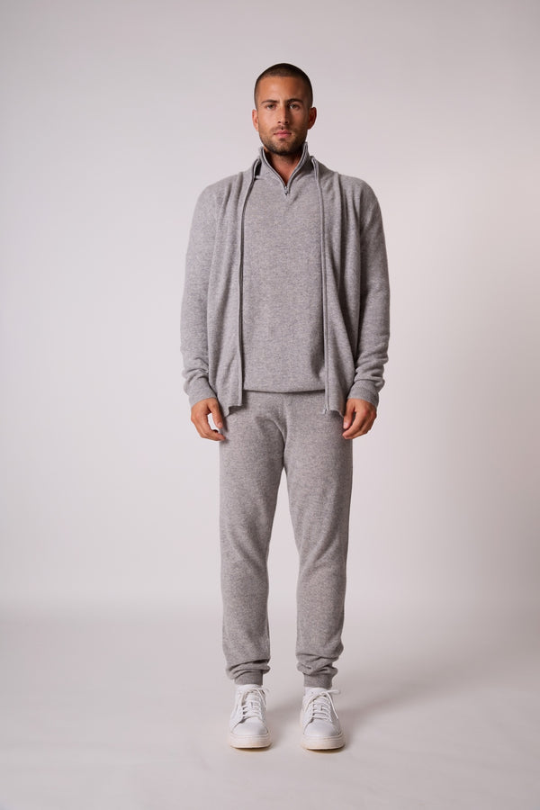 Gilet Zippé Col Montant Cody - Nuage Chiné