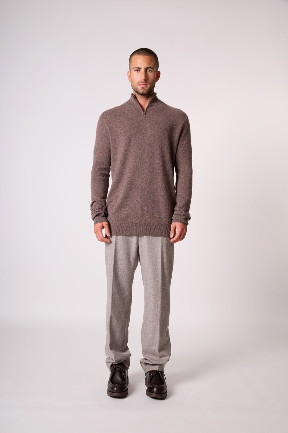 Pull Camionneur - Greg - Taupe Chiné