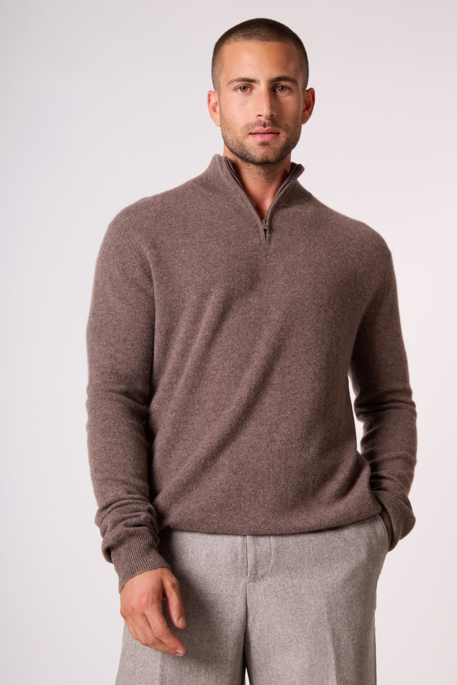 Pull Camionneur - Greg - Taupe Chiné