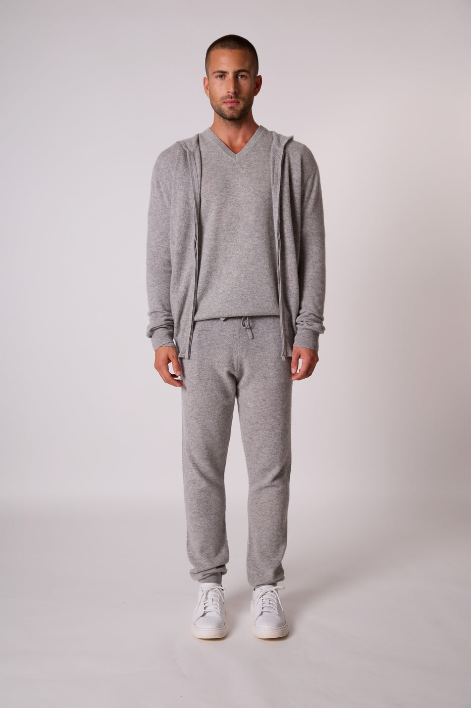 Chaleco con capucha y cremallera - Eldo - Heather Cloud