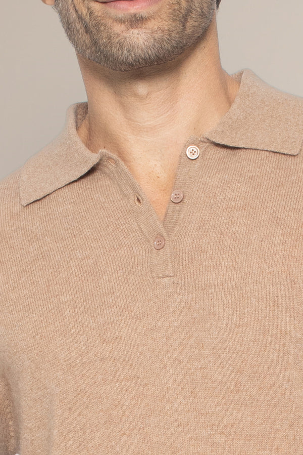 Polo Manches Longues Spencer - Noisette