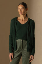 Gilet Zippé Capuche Emma - Cyprès