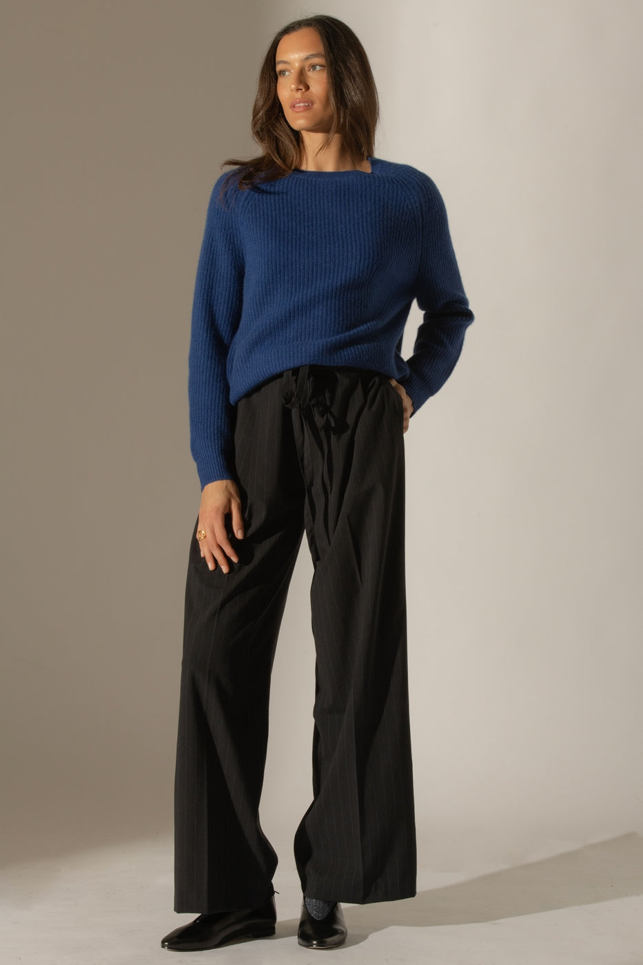 Pull Col Rond 4Fils Oceane - Outremer