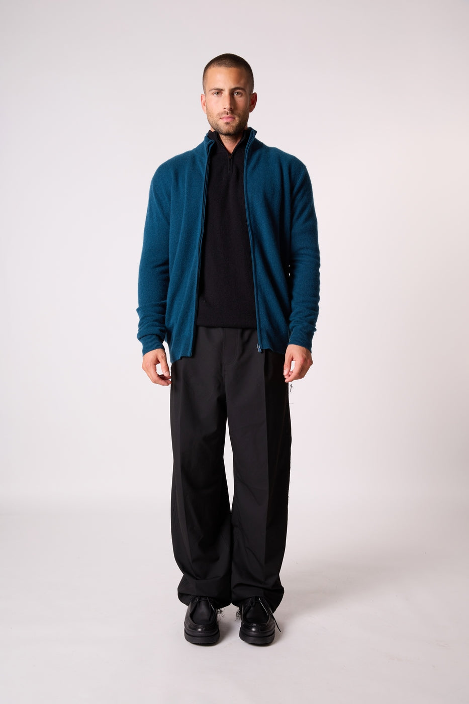 Gilet Zippé Col Montant Cody - Vert Canard