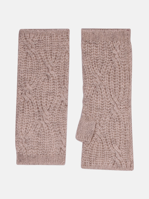 6-fädige fingerlose Handschuhe Jelo - Caribou Meliert