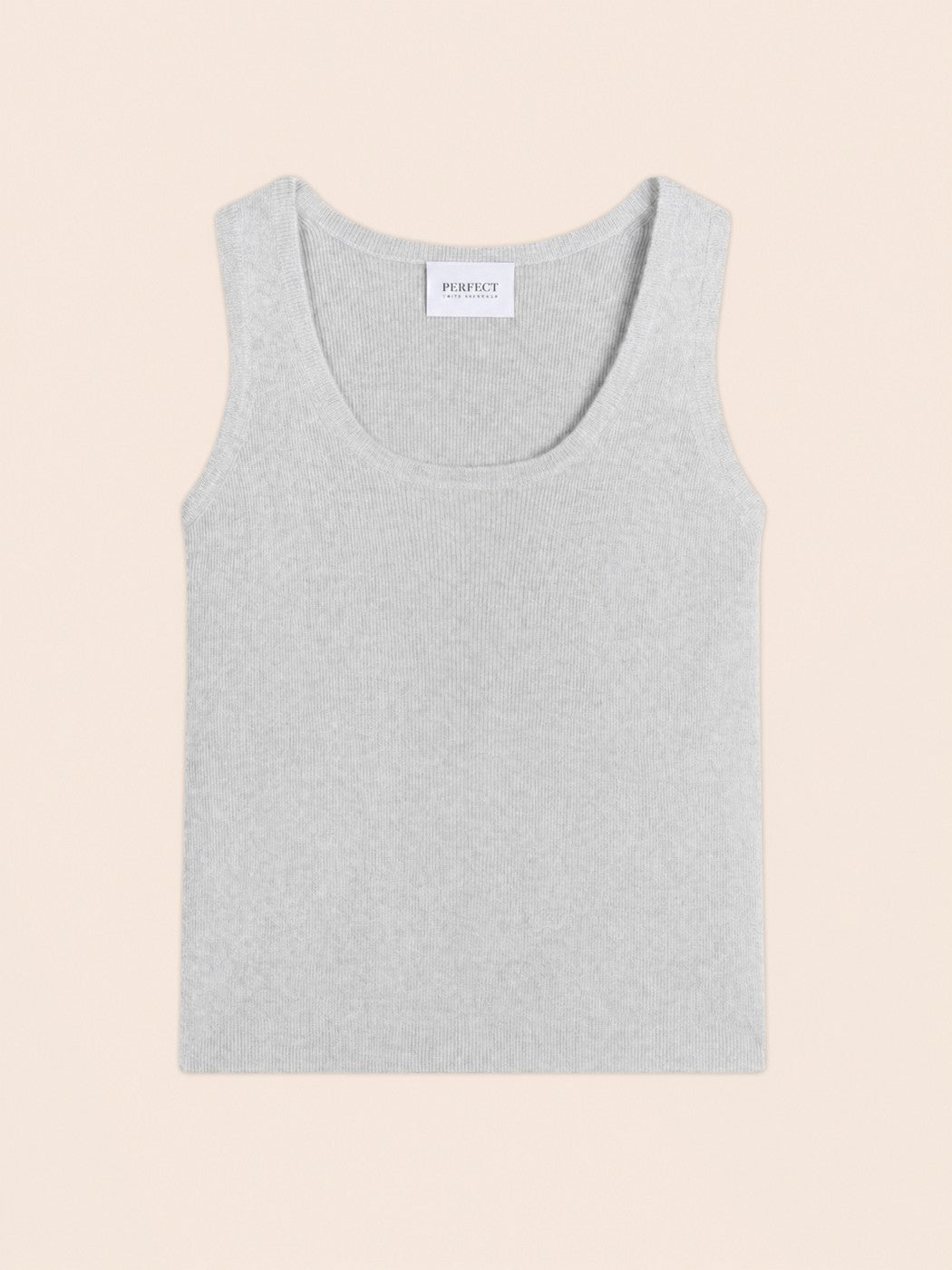 Top de Tirantes con Escote en U Vanesia - Gris Perla Jaspeado