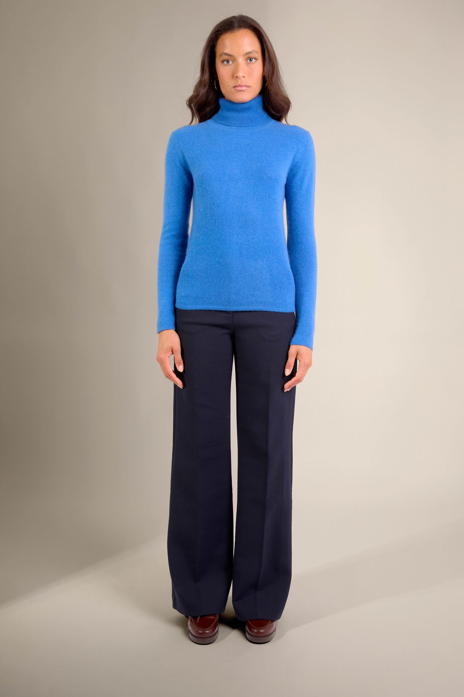 Roll Neck Jumper - Ashley - Slate