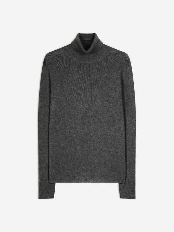 Pull Col Roulé Elly - Anthracite Chiné