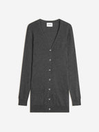 Cardigan Scollo a V Pearl - Antracite Melange