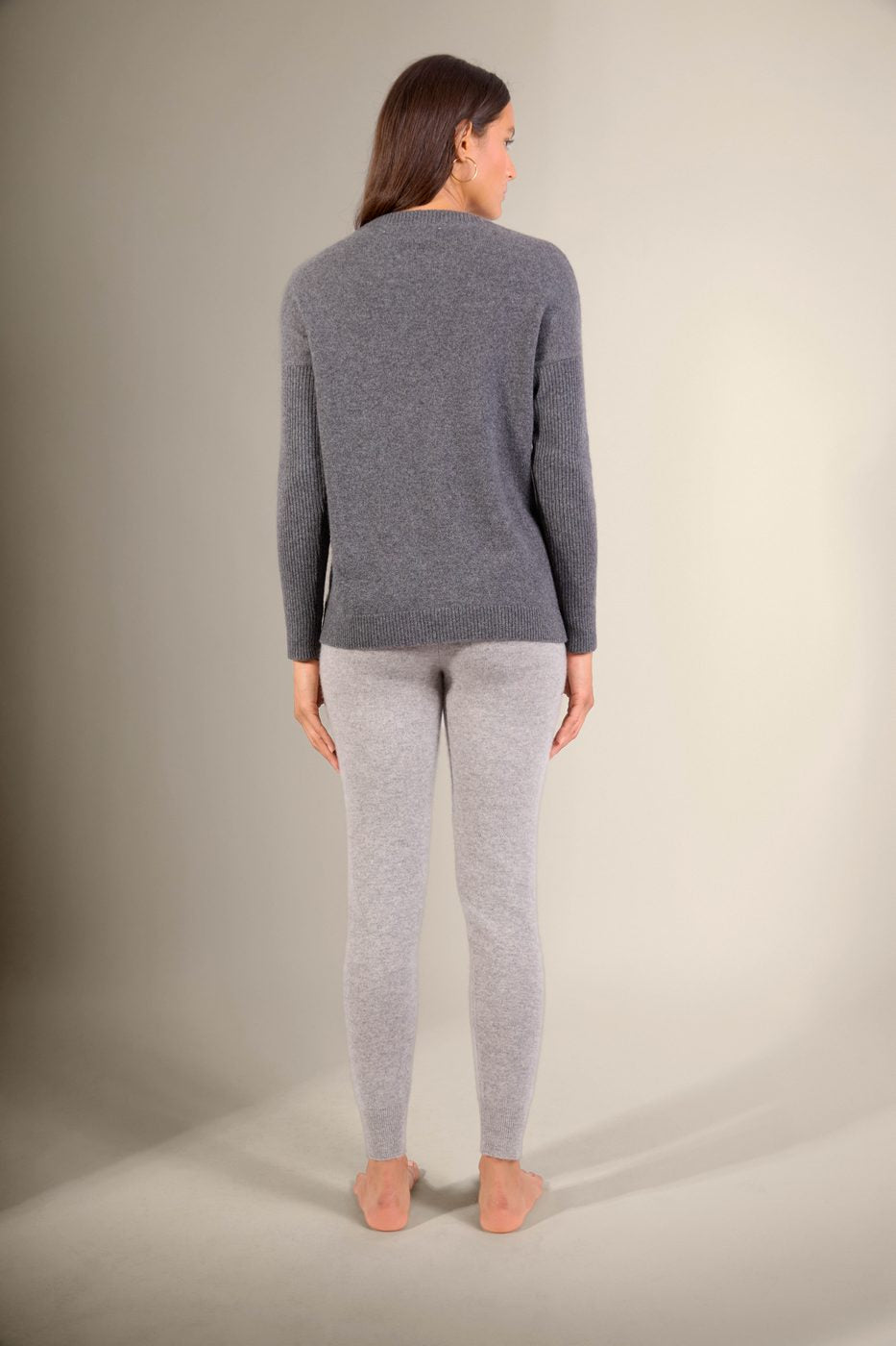 Pull Col Rond Amvira - Anthracite Chiné