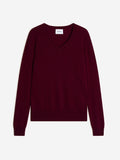 Jersey de cuello de pico Kalie - Burdeos