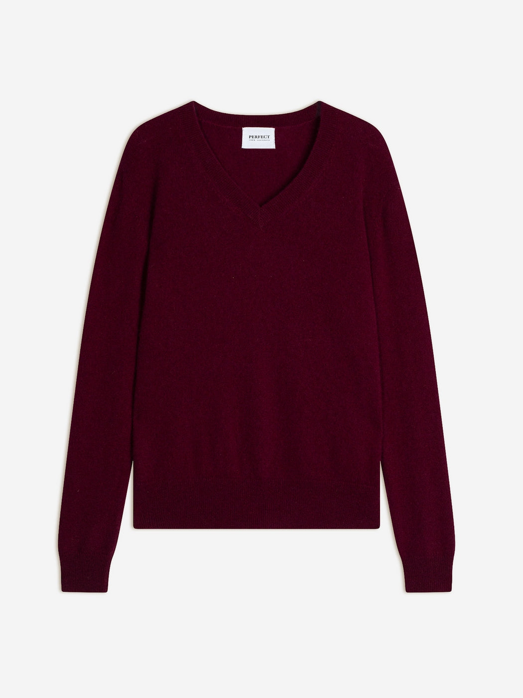 Jersey de cuello de pico Kalie - Burdeos