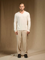 Jersey Cuello Pico Alexander - Marfil