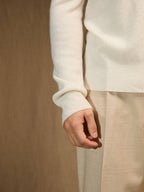 Jersey Cuello Pico Alexander - Marfil
