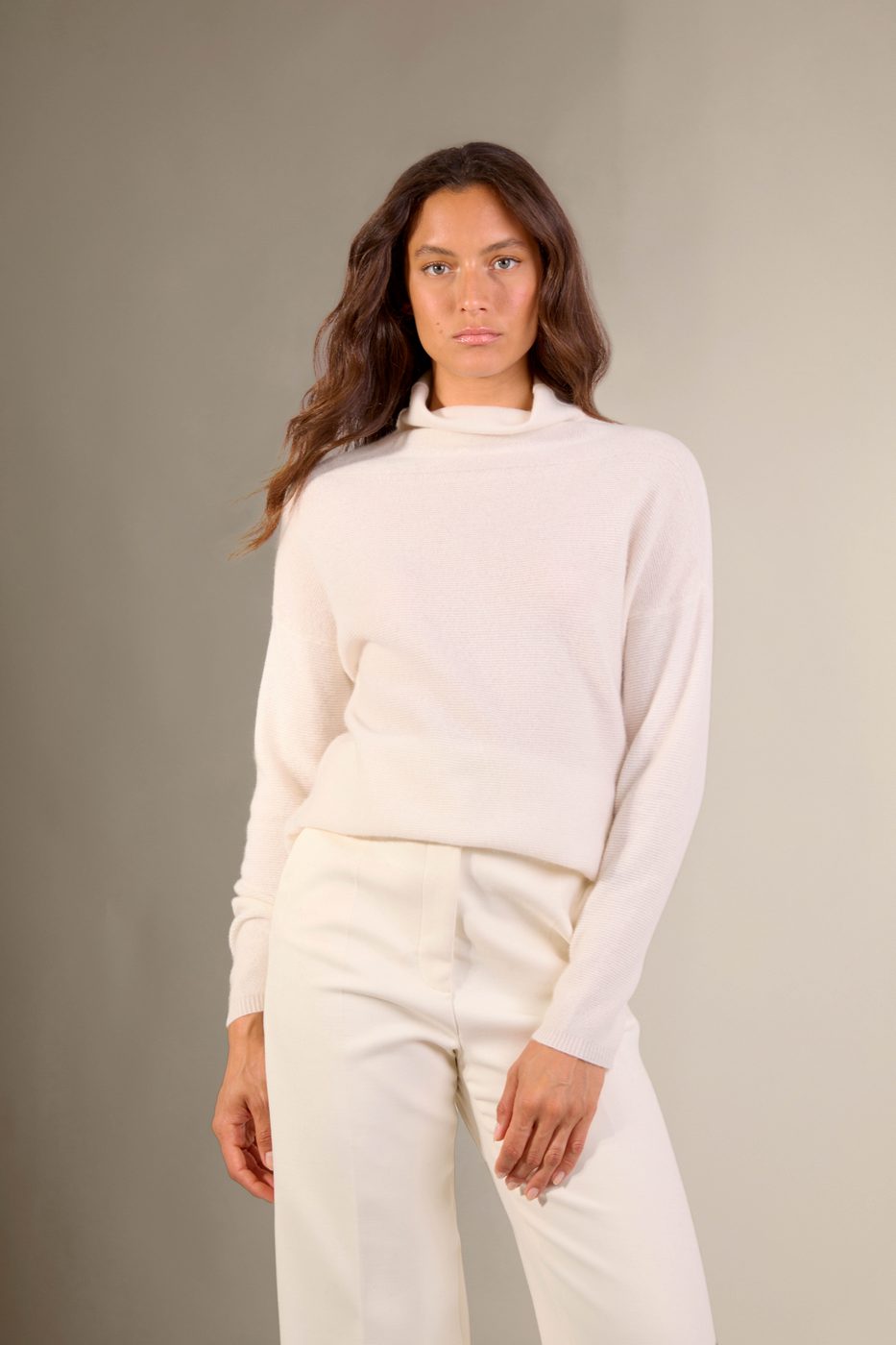 Rollkragenpullover Cevaro - Elfenbein