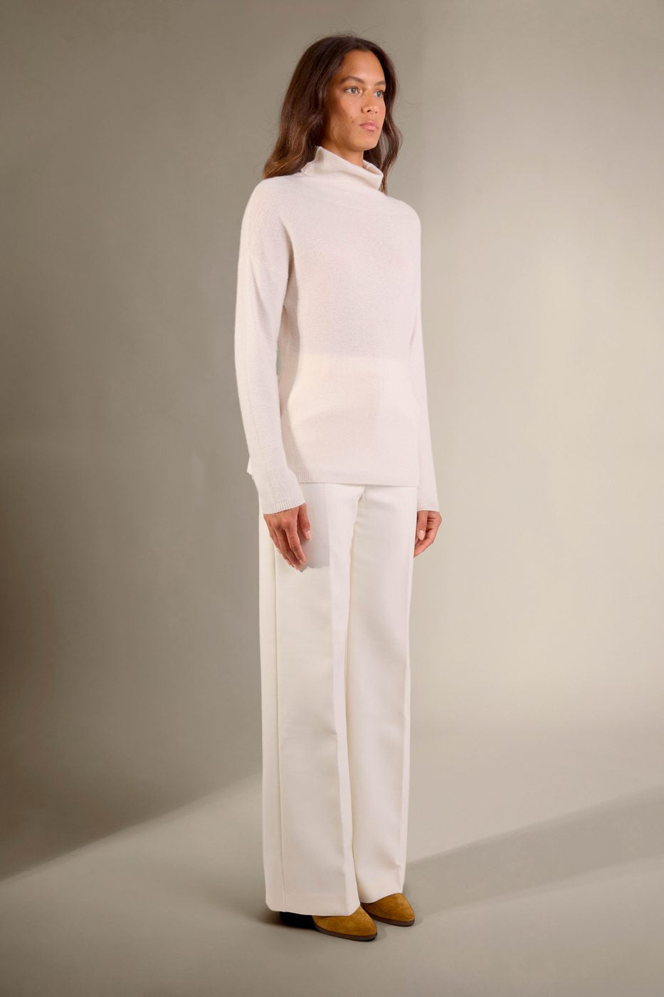 Rollkragenpullover Cevaro - Elfenbein