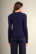 Pull Col Rond Kylie - Marine