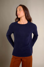 Rundhalspullover Amvira – Marine