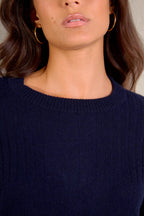 Rundhalspullover Amvira – Marine