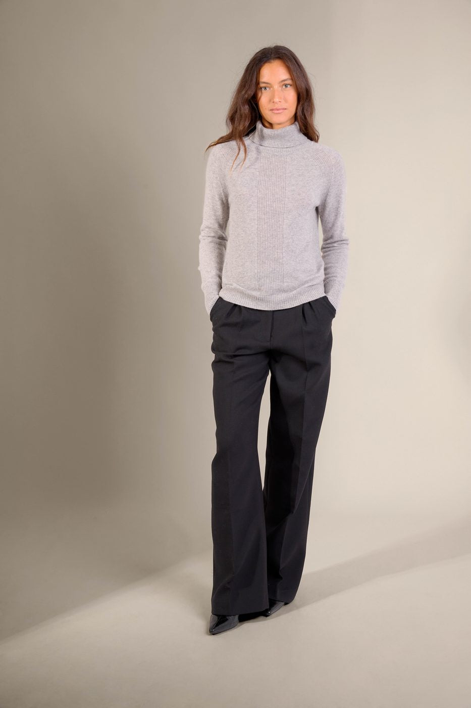Maglione Collo Alto Florivien - Nuvola Melange