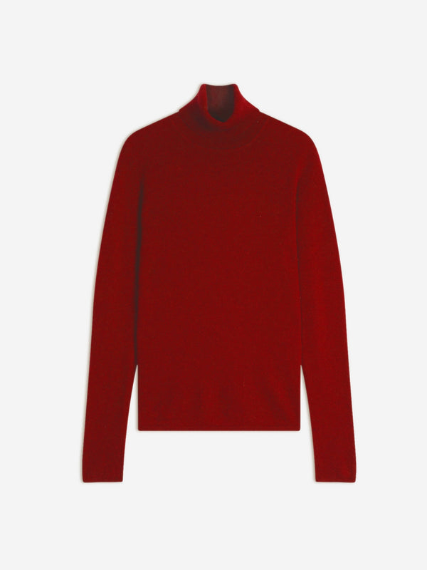 Pull Col Roulé Ashley - Rubis
