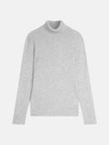 Rollkragenpullover 4-fädig Willow - Meliertes Gletschergrau