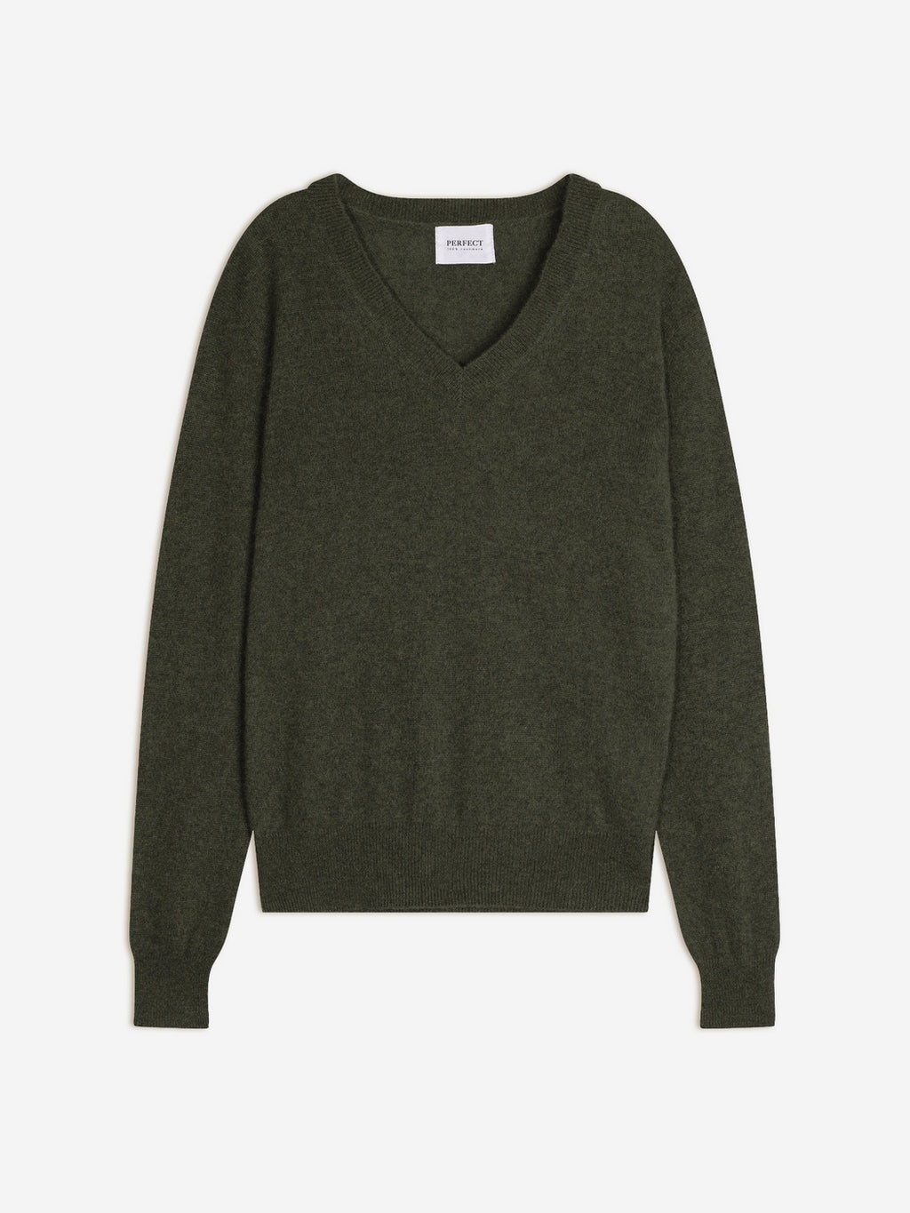 Jersey de cuello de pico Kalie - Verde militar vigoré