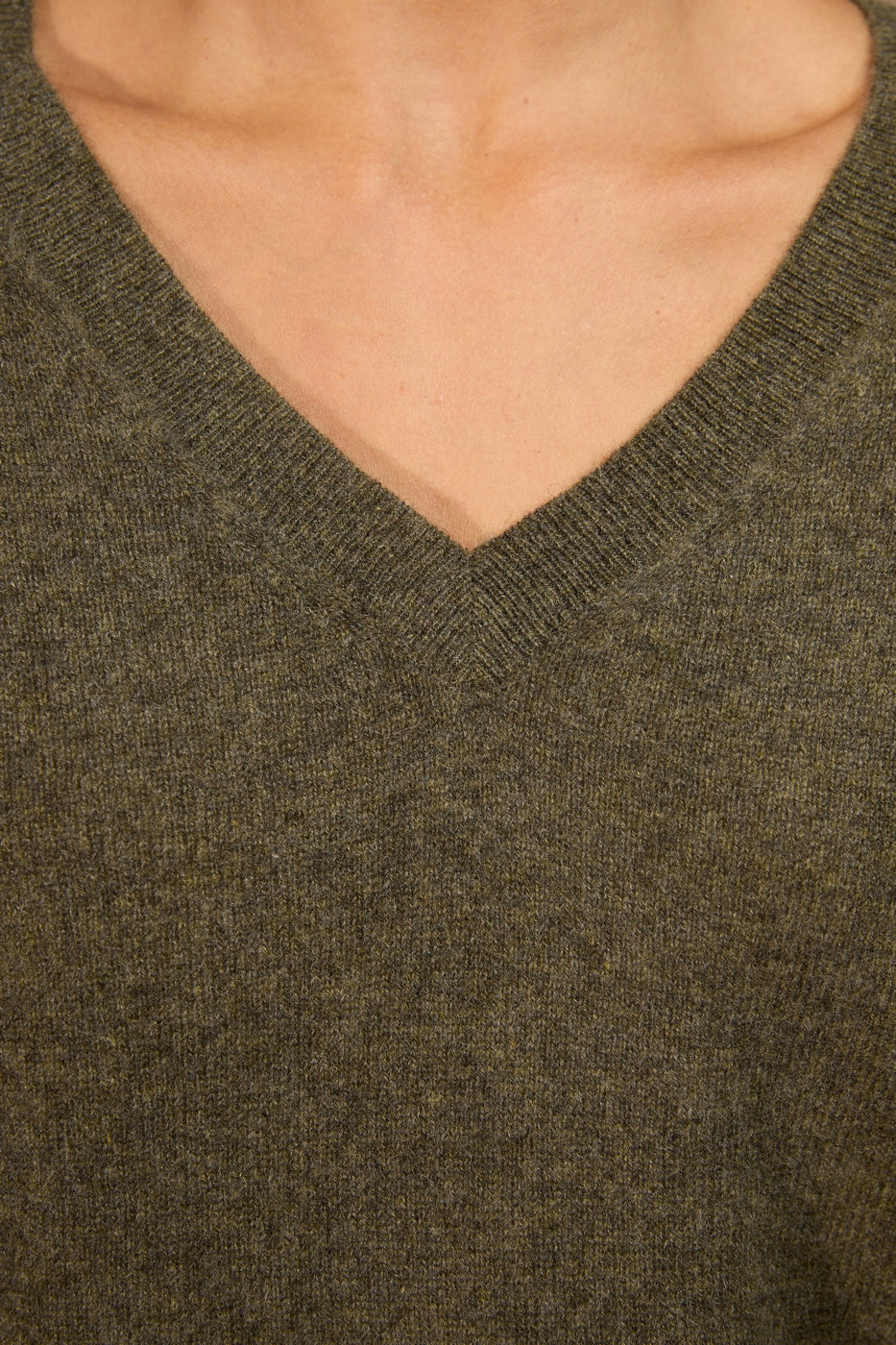 Jersey de cuello de pico Kalie - Verde militar vigoré