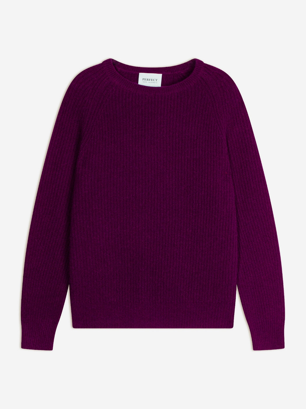 Pull Col Rond 4 Fils - Oceane - Prune