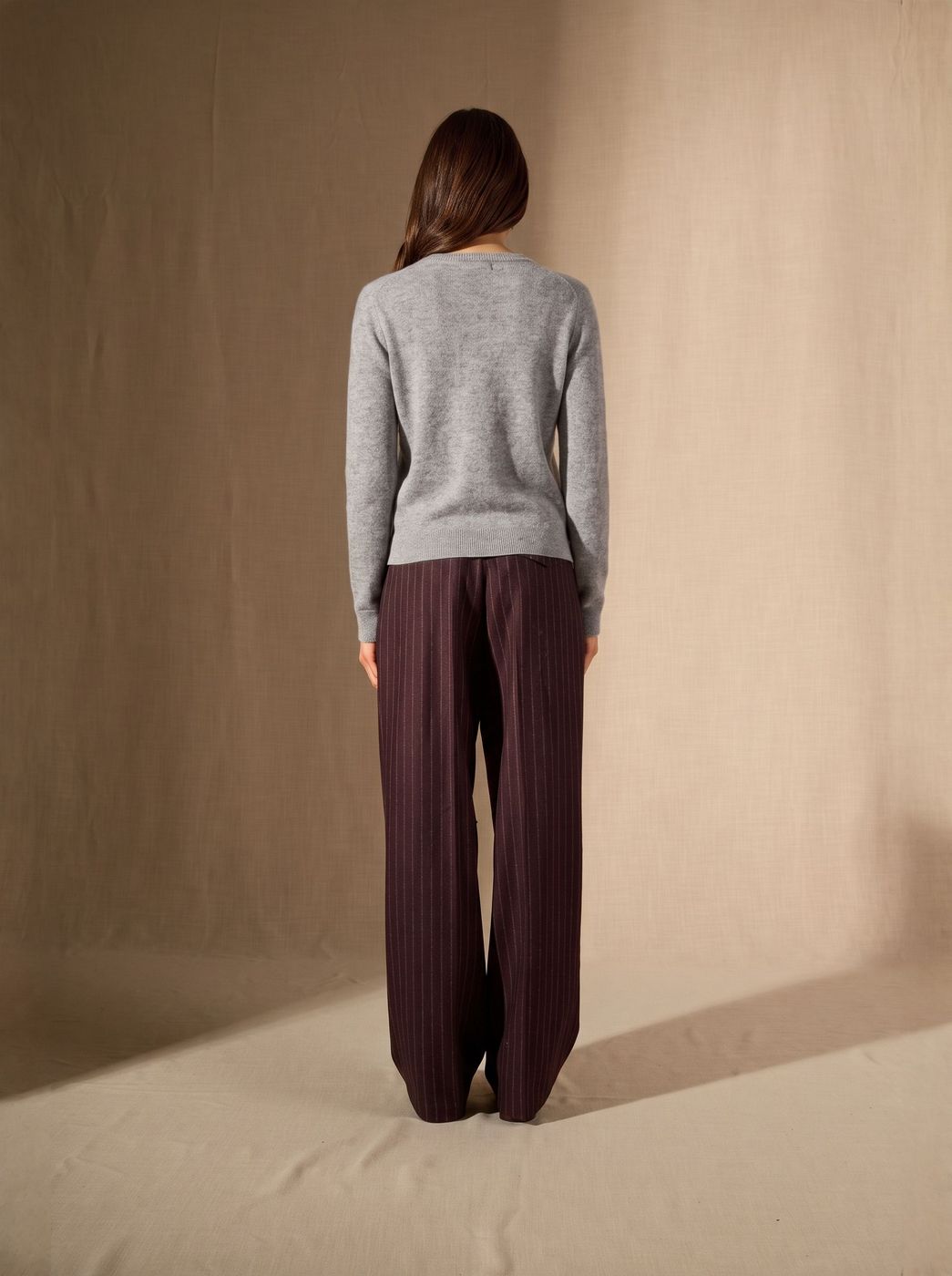 Cardigan Col V Leora - Nuage Chiné