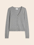 Cardigan Col V Leora - Nuage Chiné