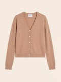 Cardigan Col V Leora - Camel Chiné