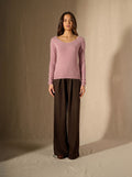 Pull Col Bateau Cylena - Bois De Rose