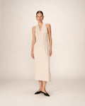 Robe Mi-Longue Perla - Beige