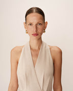 Robe Mi-Longue Perla - Beige