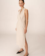 Robe Mi-Longue Perla - Beige