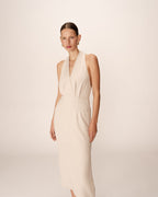 Robe Mi-Longue Perla - Beige