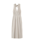 Robe Mi-Longue Perla - Beige