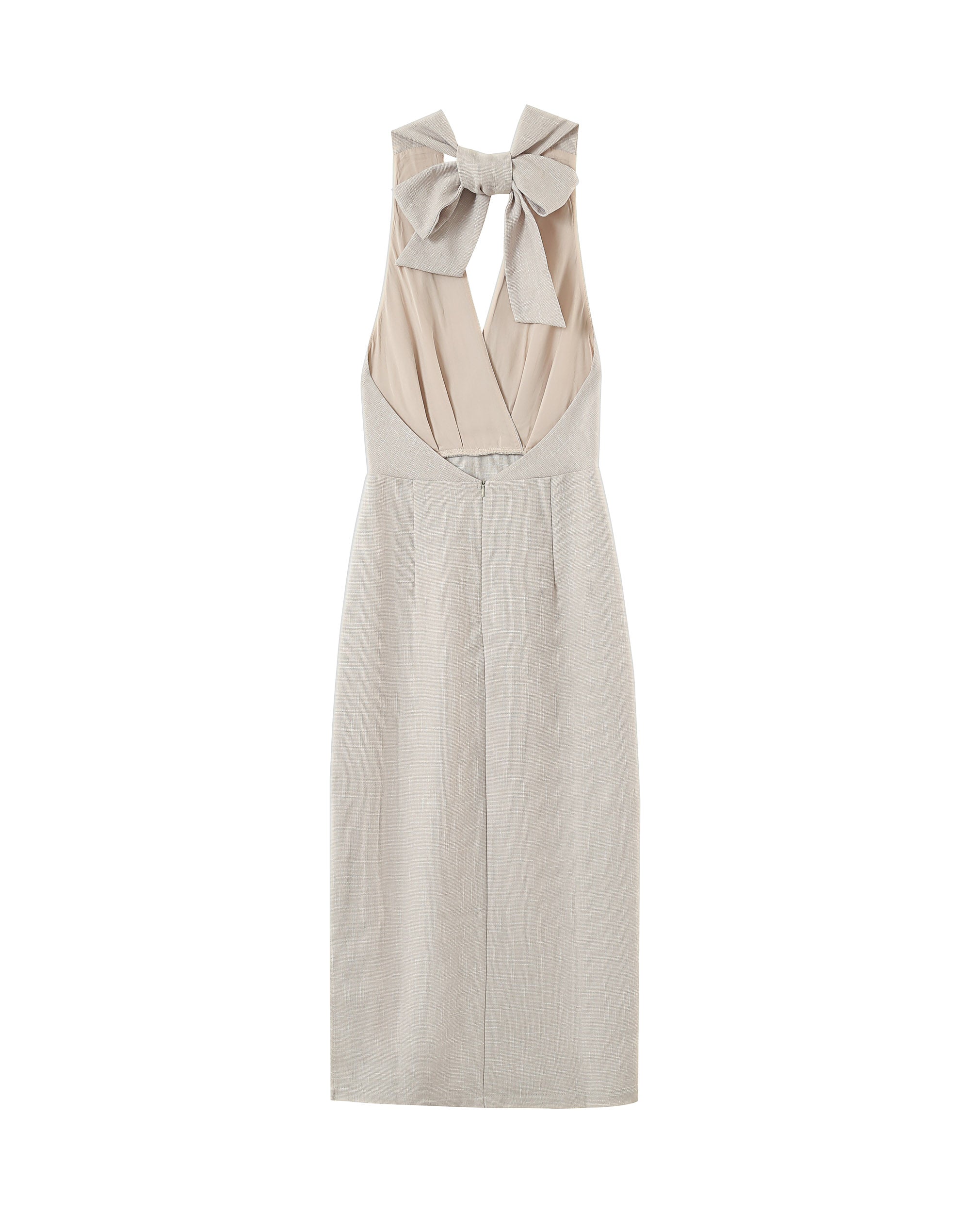 Robe Mi-Longue Perla - Beige