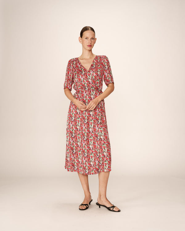 Robe Longue Perline - Rouge