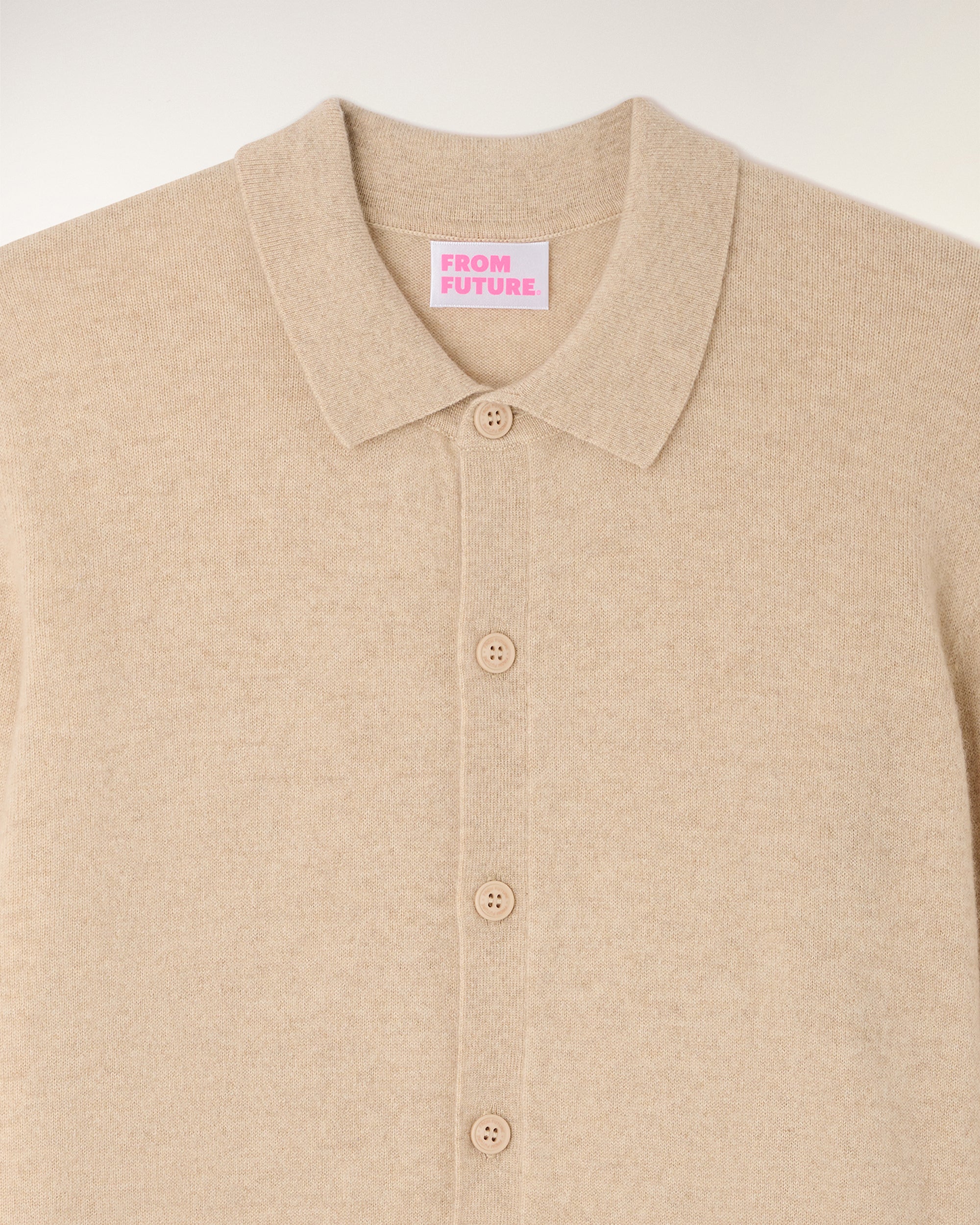 Chemise Manches Longues - Beige Chiné