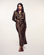 Chemise Manches Longues - Chocolat