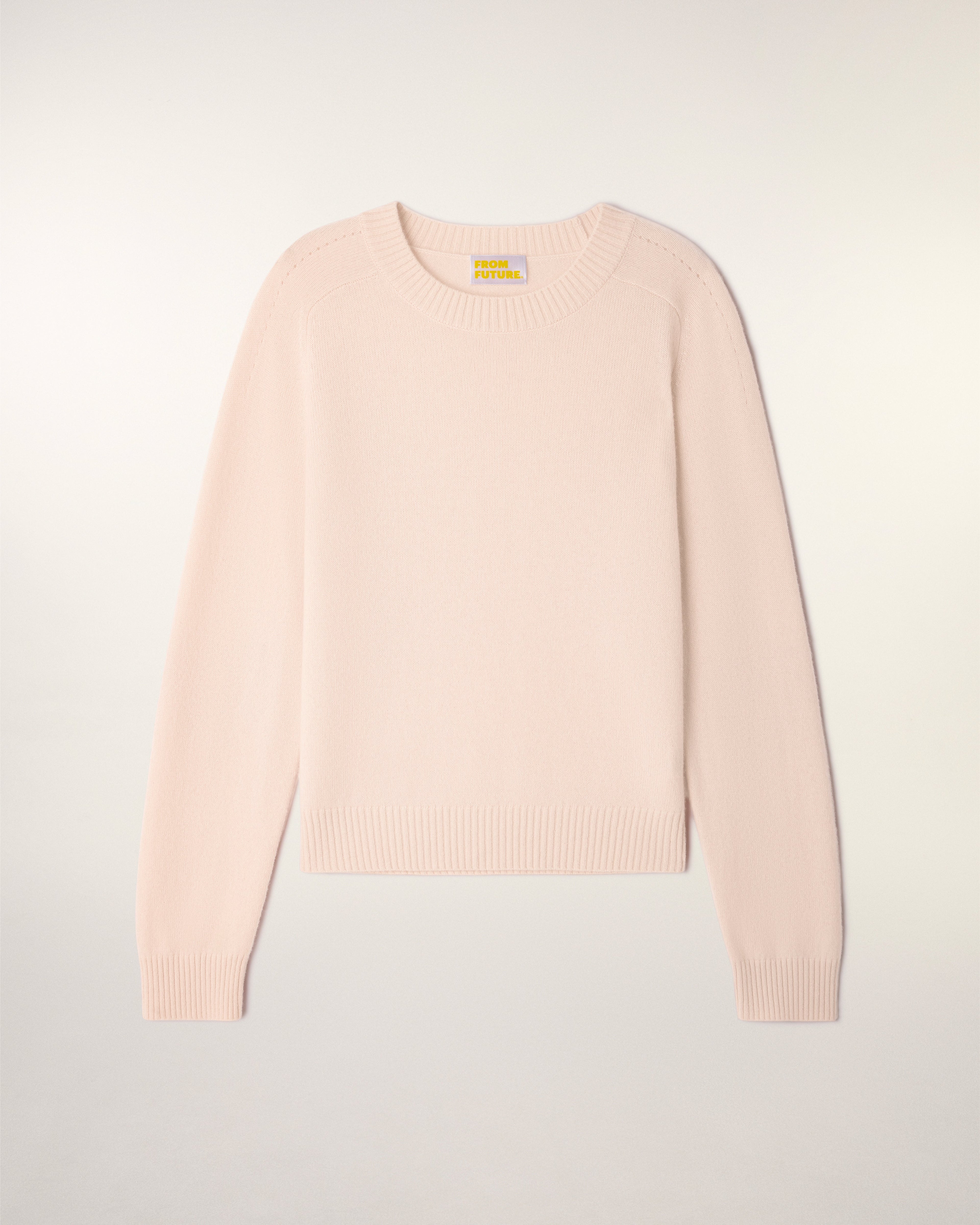 Pull Col Rond Coeur Jacquard - Sable